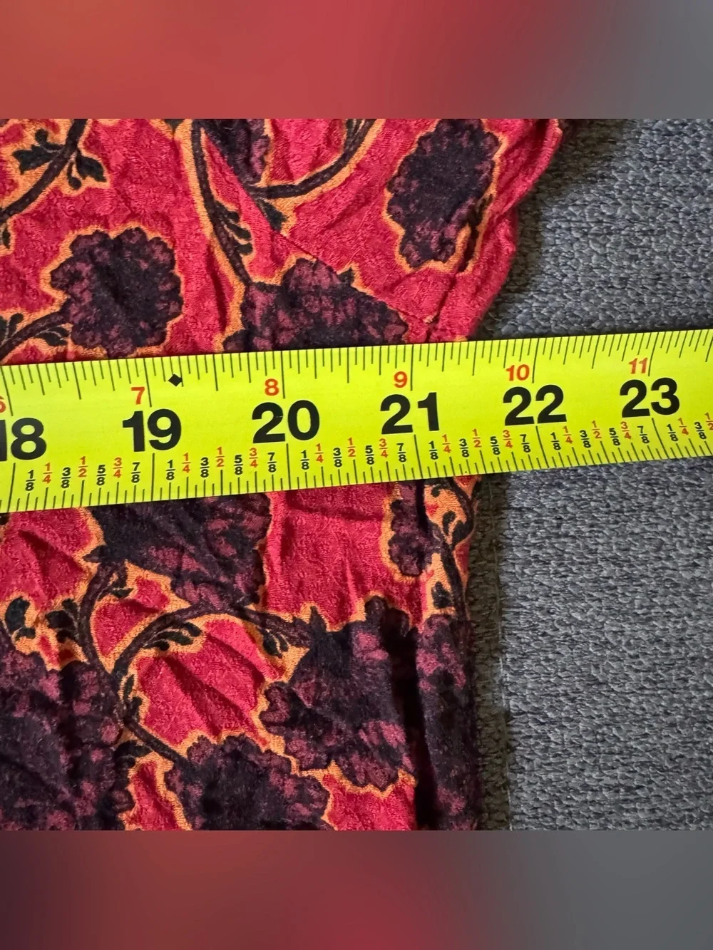 Free People Mia Tunic Top Blouse Floral Red Black Boho Romantic Whimsigoth S